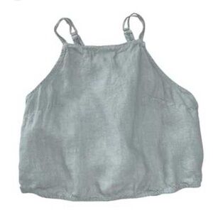 Zara Light Green Linen Top